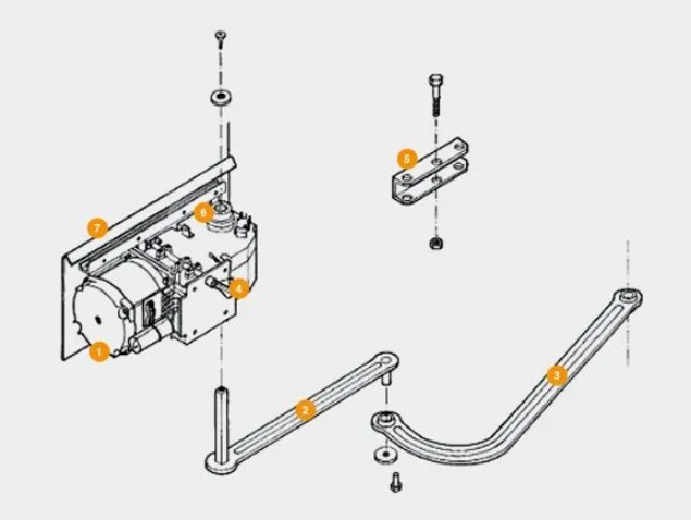 Диаграмма рычажного привода