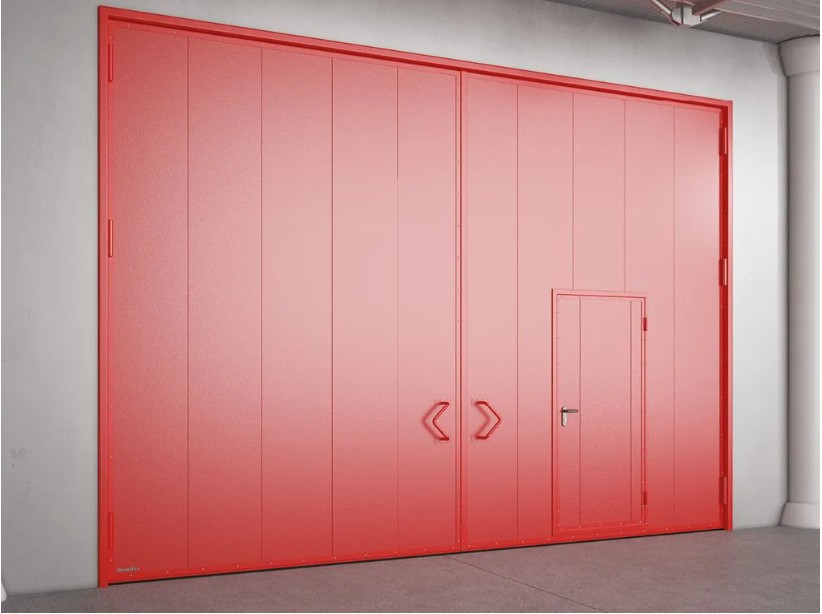 Распашные противопожарные ворота