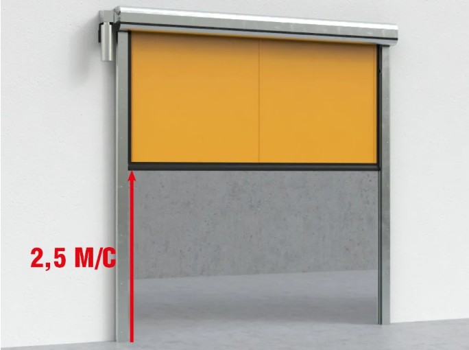 Скоростные рулонные ворота для внутреннего использования