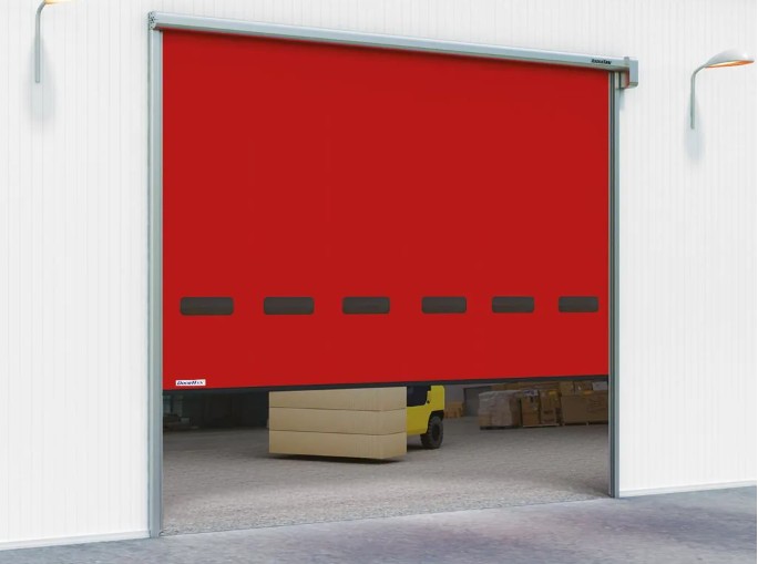 Скоростные рулонные ворота для пищевой промышленности
